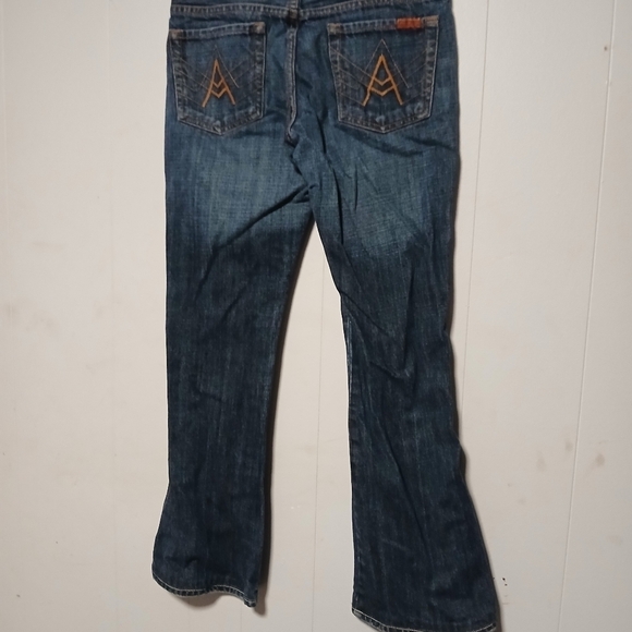 7 for all mankind ladies jeans. Vintage. A pocket boot cut. Size 29 waist - Picture 4 of 13